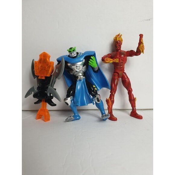 Marvel Silver Surfer & Human Torch Action Figure Toy Bundle - Picture 5 of 7